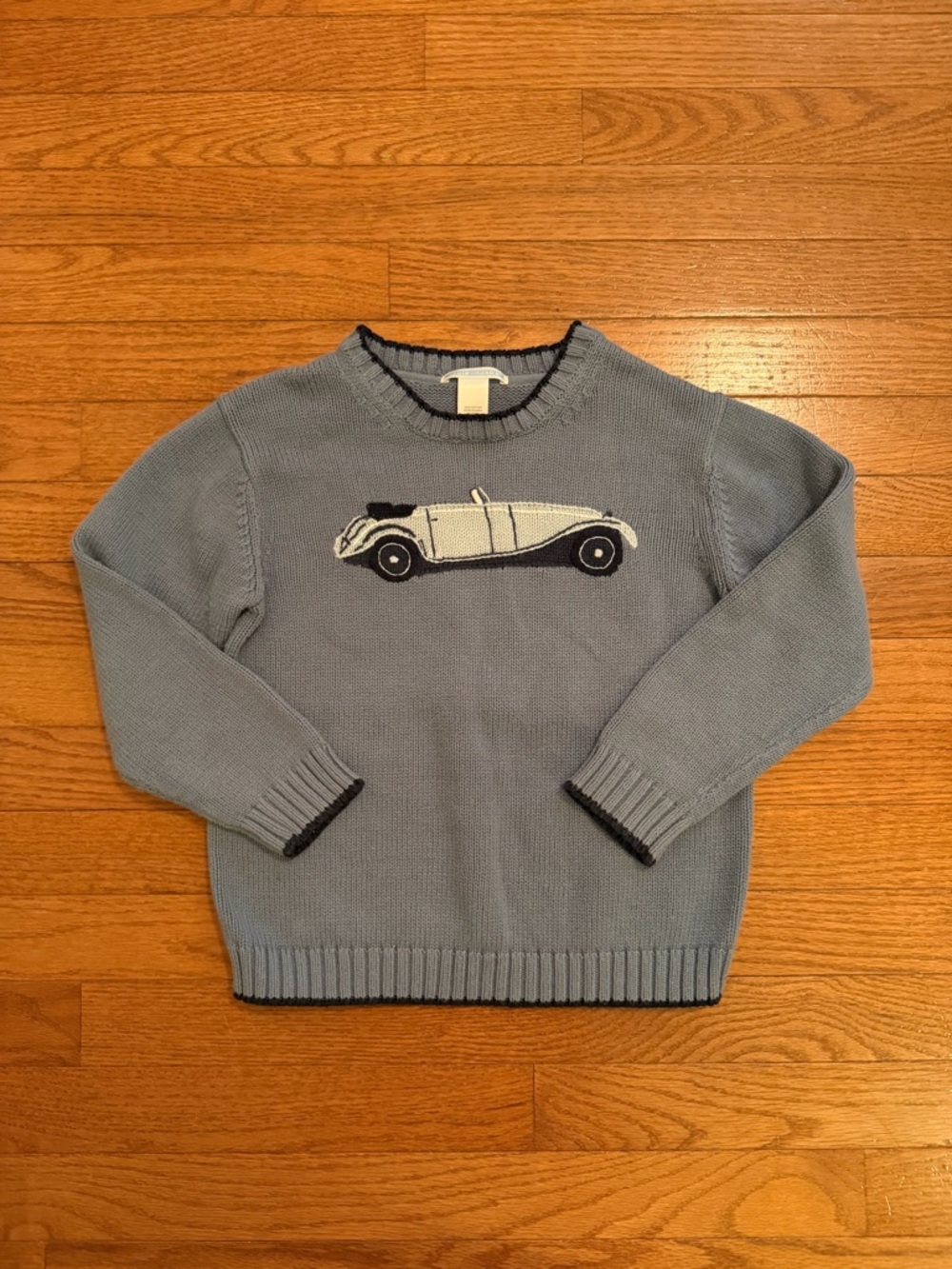 Janie and Jack Gent Sophistication Vintage Car Sweater Size 5